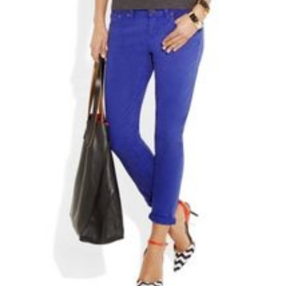 J. Crew Denim - 27 x 27.5 J.Crew Toothpick Royal Blue 0274